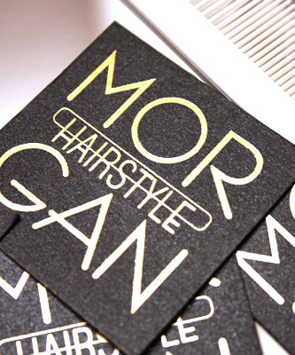 Morgan Hairstyle - business card